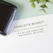 Modern minimaal aangepast retouradres  zelfinktende stempel