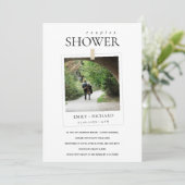 MODERN MINIMAAL AANGEPASTE FOTO-KOPPELS WINKELEN I BEDANKKAART (Staand voorkant)