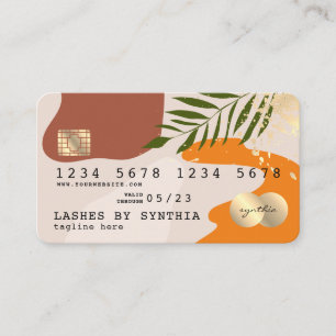 modern minimaal abstract pastel visitekaartje