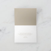 Modern minimaal Baby shower Bedankkaart (Binnen)