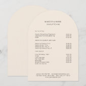 Modern, Minimaal, Beige, Salon prijslijst Kaart (Voorkant / Achterkant)