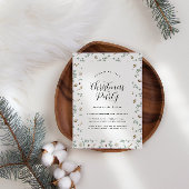 Modern minimaal Botanisch script Kerstmis Kaart