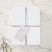 Modern, minimaal, "DANK JE WEL" Bruiloft Cadeaulabel (Met Touw)