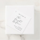 Modern Minimaal de avond ervoor Bedankjes Labels (In situ)