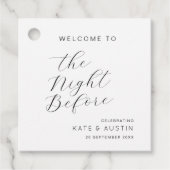 Modern Minimaal de avond ervoor Bedankjes Labels (Voorkant)