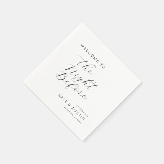 Modern Minimaal de avond ervoor Servet (Hoek)