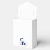 Modern Minimaal De CEO Blauw Bedankdoosjes (Geopend)