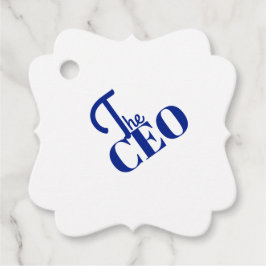 Modern Minimaal De CEO Blauw Bedankjes Labels