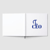 Modern Minimaal De CEO Blauw Gastenboek (Volledig)