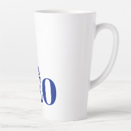Modern Minimaal De CEO Blauw Latte Mok