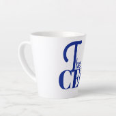 Modern Minimaal De CEO Blauw Latte Mok (Linkerhoek)