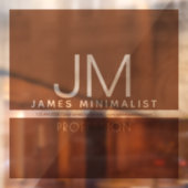 Modern Minimaal Design | Bruin & Transparant  Raamsticker (Vel 2)