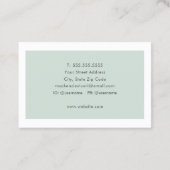 Modern Minimaal Eenvoudig Professioneel Monogram Visitekaartje (Achterkant)