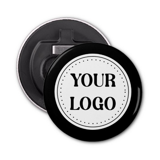 Modern, Minimaal, Elegant & Aanpasbaar Button Flesopener (Voorkant)