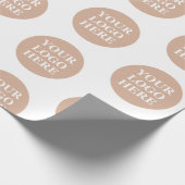 Modern, Minimaal, Elegant & Aanpasbaar Cadeaupapier (Hoek)