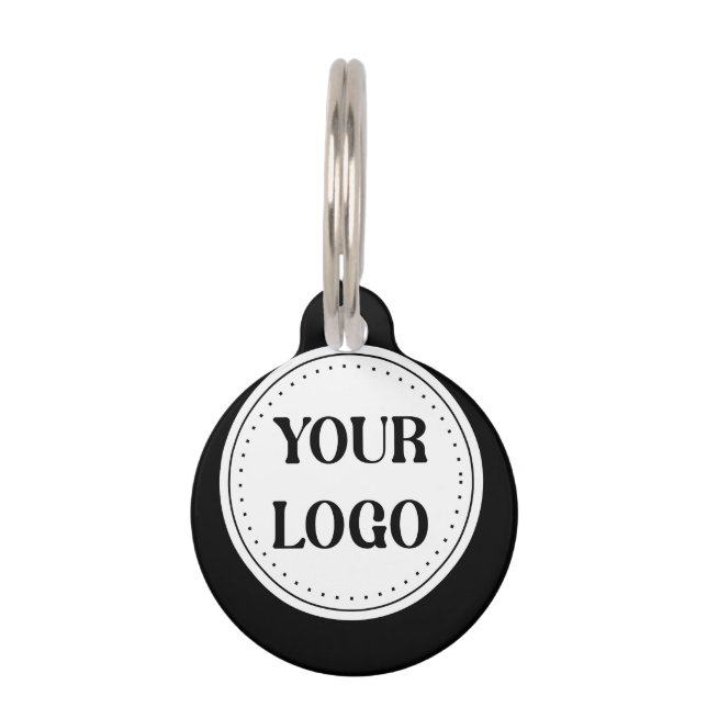 Modern, Minimaal, Elegant & Aanpasbaar Huisdierpenning (Voorkant)