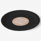 Modern, Minimaal, Elegant & Aanpasbaar Papieren Bordje (Gekanteld)