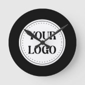 Modern, Minimaal, Elegant & Aanpasbaar Ronde Klok (Voorkant)
