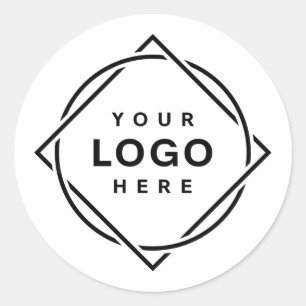 Modern, Minimaal, Elegant & Aanpasbaar Ronde Sticker
