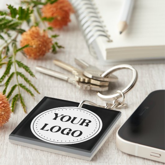 Modern, Minimaal, Elegant & Aanpasbaar Sleutelhanger (Voorkant Rechts)