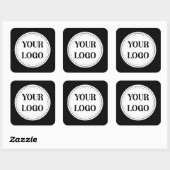 Modern, Minimaal, Elegant & Aanpasbaar Vierkante Sticker (Vel)