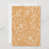 Modern minimaal elegant Baby shower | Kaart (Achterkant)