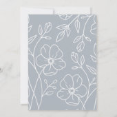 Modern minimaal elegant Baby shower | Uitnodiging (Achterkant)