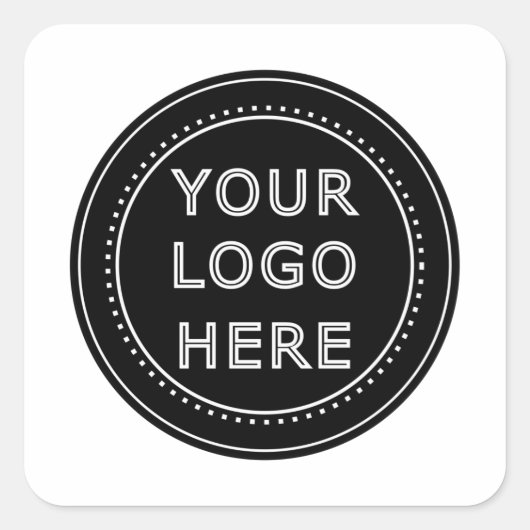 Modern, Minimaal, Elegant & bewerkbare papieren se Vierkante Sticker (Voorkant)