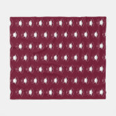 Modern minimaal elegant bogundy afstuderen fleece deken (Voorkant (Horizontaal))
