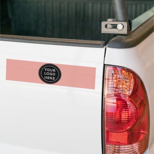 Modern, Minimaal, Elegant en Aanpasbaar Bumpersticker (Op Truck)