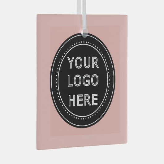 Modern, Minimaal, Elegant en Aanpasbaar  Glas Ornament (Voorkant Rechts)