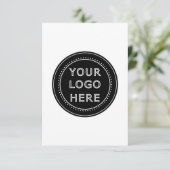 Modern, Minimaal, Elegant en Aanpasbaar  RSVP Kaartje (Staand voorkant)