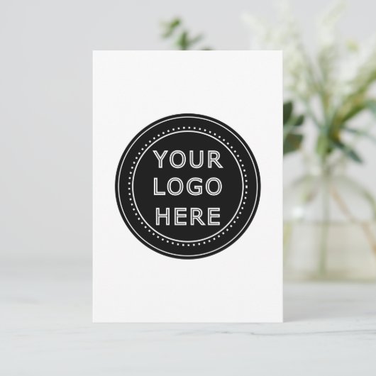 Modern, Minimaal, Elegant en Aanpasbaar  RSVP Kaartje (Staand voorkant)