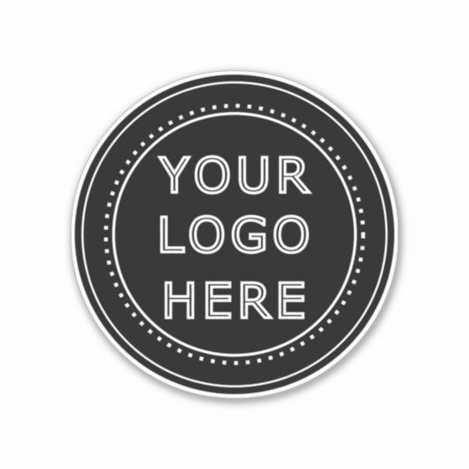 Modern, Minimaal, Elegant en Aanpasbaar Sticker (Voorkant)