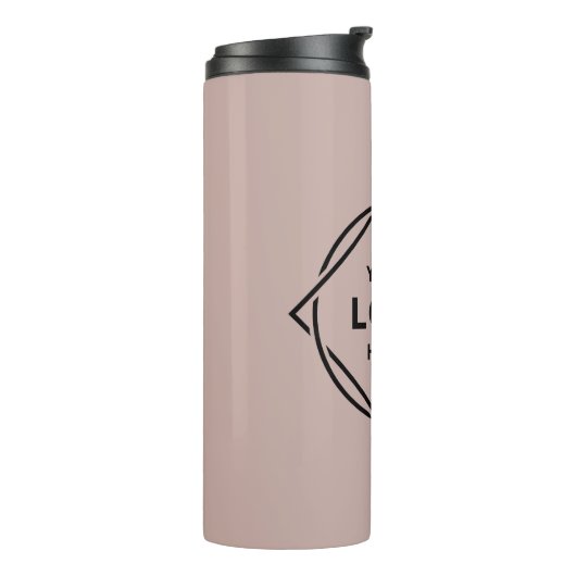  Modern, Minimaal, Elegant en Aanpasbaar  Thermosbeker (Gedraaid links)