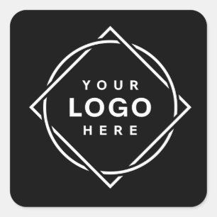 Modern, Minimaal, Elegant en Aanpasbaar  Vierkante Sticker