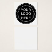 Modern, Minimaal, Elegant en Aanpasbaar Vierkante Visitekaartjes (Voorkant /achterkant)