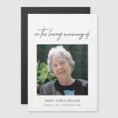 MODERN MINIMAAL ELEGANT FOTO SYMPATHIE MEMORIAL (Voorkant / Achterkant)