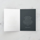 MODERN MINIMAAL ELEGANT FOTO SYMPATHIE MEMORIAL BEDANKKAART (Binnen)