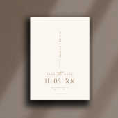 Modern minimaal elegant script Boho Save the Date Kaart