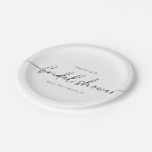 Modern minimaal elegant Vrijgezellenfeest Papieren Bordje (Gekanteld)