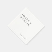 Modern, minimaal en chique | Bruiloft Servet (Hoek)