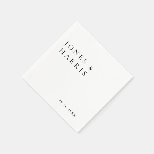 Modern, minimaal en chique | Bruiloft Servet (Hoek)