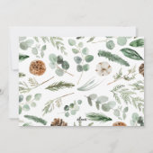 Modern minimaal foto elegant script nieuw jaar feestdagenkaart (Achterkant)