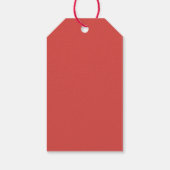 Modern Minimaal Foto Kerstscript Cadeaulabel (Achterkant)