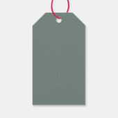 Modern Minimaal Foto Kerstscript Cadeaulabel (Achterkant)