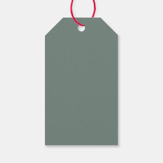 Modern Minimaal Foto Kerstscript Cadeaulabel (Achterkant)