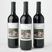 Modern Minimaal Foto | Wil je mijn bruidsmeisje zi Wijn Etiket (Flessen)