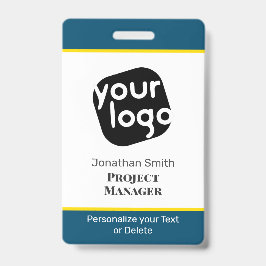    Modern Minimaal Gepersonaliseerd Conference ID  Badge