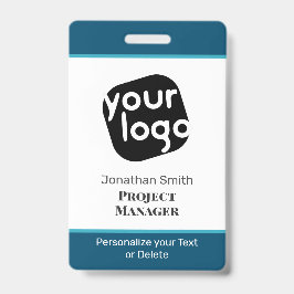    Modern Minimaal Gepersonaliseerd Conference ID  Badge